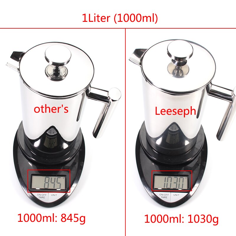 French Press Coffee Maker Perfect for Morning Coffee (34 oz), Heat Resistant , portable coffee maker