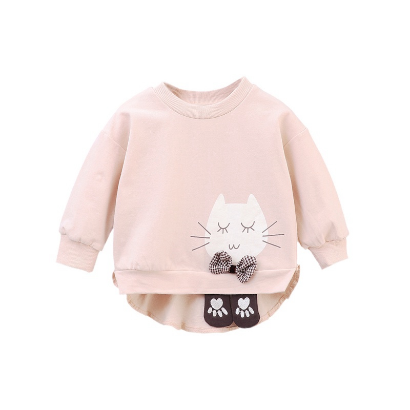 Kids Meisjes Lente Herfst Sweatshirt Mode Casual Kleding Baby Meisje Cartoon Printing Lange Mouwen Blouse Kids Sweatshirts: M / 3T