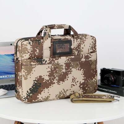 Computer mænds taske kina camouflage håndtasker vandtæt kvinders dokumentmappe dokumenter med høj kapacitet taske lynlås forretning laptop taske: 1