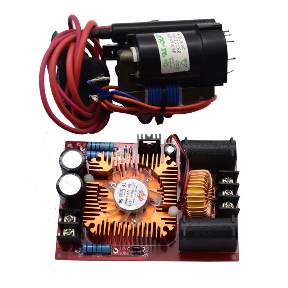 DC 12-30V ZVS Tesla Coil Flyback Driver/SGTC/Marx Generator + Ignition Coil + Fan 24V