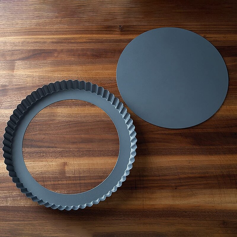 Removable Bottom Non-Stick Tart and Quiche Pan, Diameter,Loose Bottom Quiche Pan