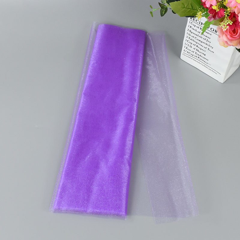 Rollo de tul para decoración de boda, tela transparente de Organza de cristal para fondo de de cumpleaños, fajas para silla de boda, hilo decorativo, 5/10m