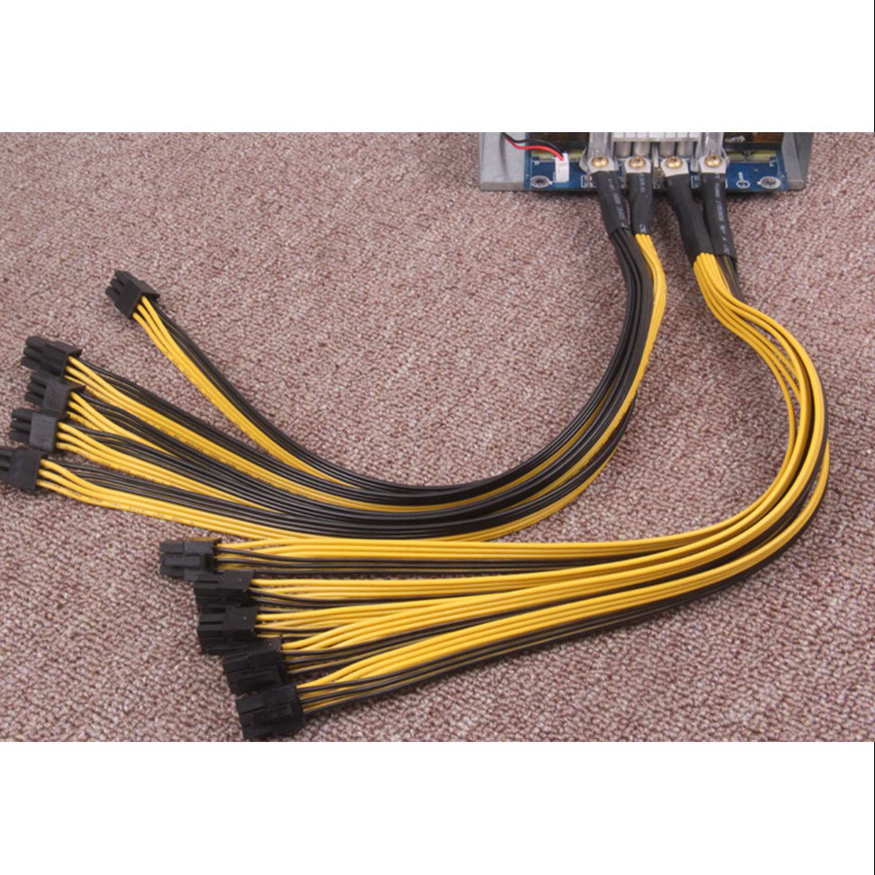 8 stück  s7 s9 to 5x pci-e pcie 6- pin gpu-grafikkarten-splitter-stromkabel btc-miner bitcoin  s11 t9+x10 l3+a3 a841 m3 p3 p 3