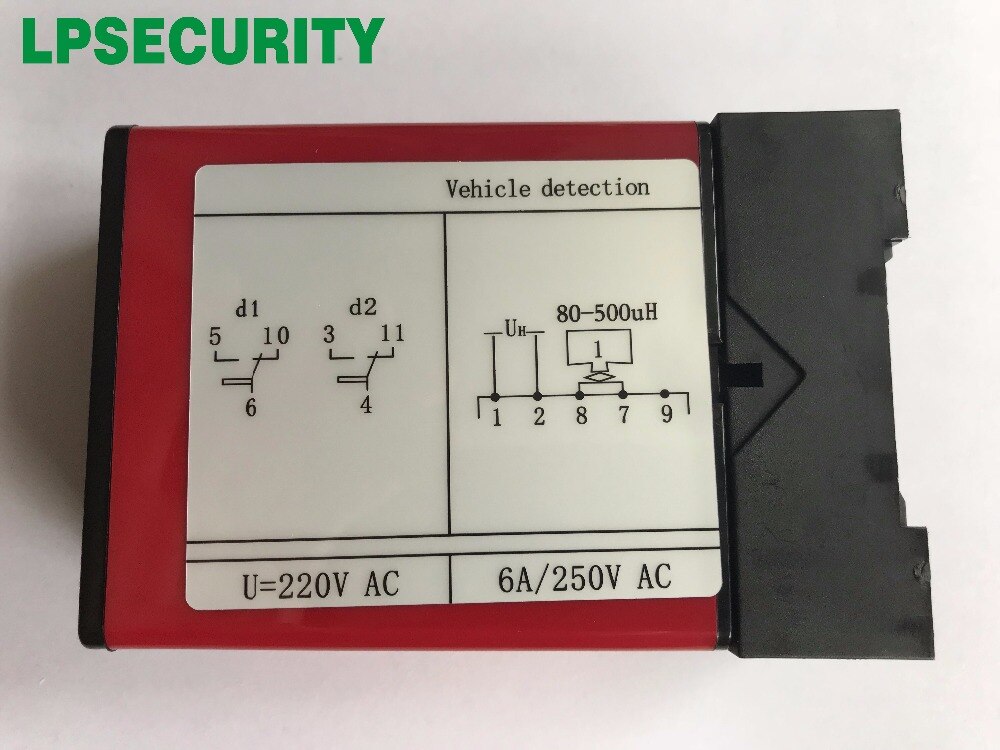 220v Traffic Inductive Loop Vehicle Detector 1 channel Control w/100m Induction Coil Wire