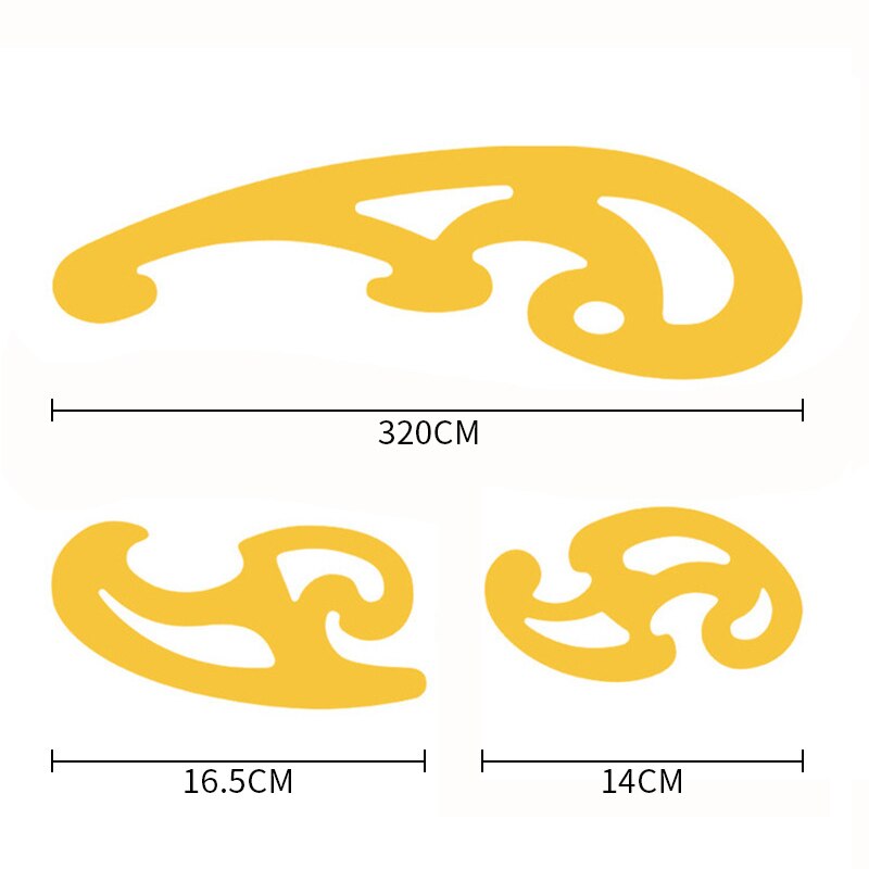 Plastic French Curve Ruler Bendable Sewing Tool Comic Template Tool for Designers Tailors