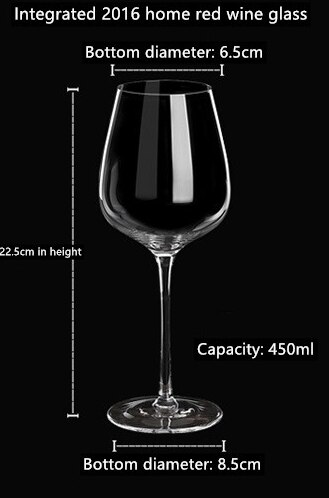 Verre à vin rouge de luxe, verre de cristal de luxe, européen haut de gamme, verre à vin de Bordeaux Oblique: Red wine glass 03