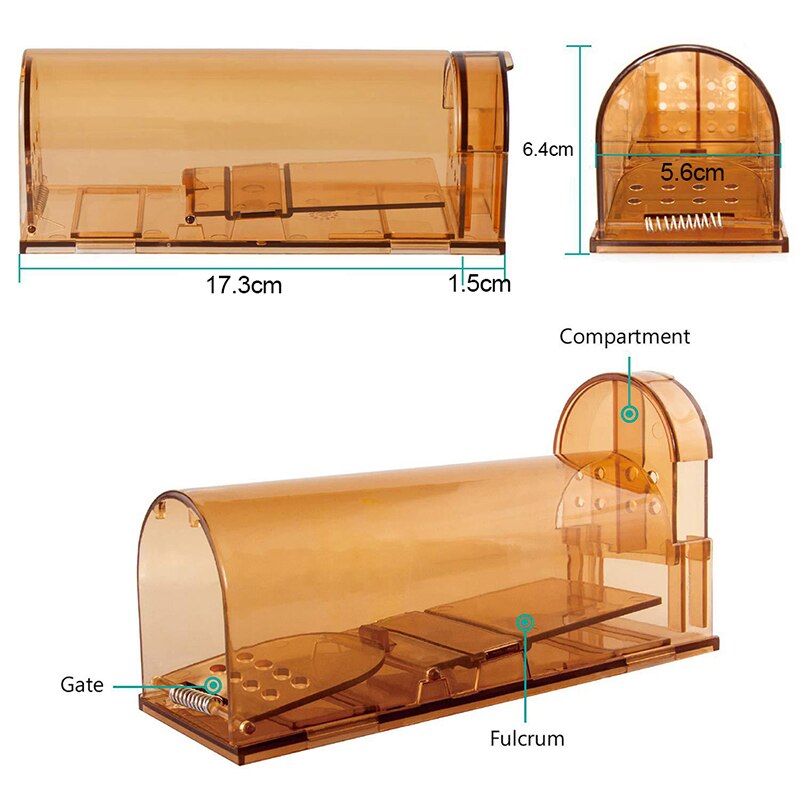 Household high-voltage Electronic Rat Trap Reusable Electric Rat Traps Killer Mice Multifunctional Mouse Trap Mouse Cage