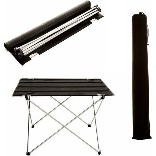Mesa plegable para Picnic, jardín, balcón, acampada multiusos, bolsa de transporte, Mesa