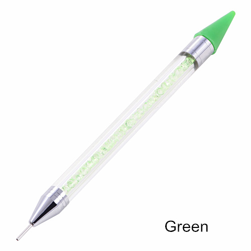 Crystal Pick Up Pencil Flatback Rhinestones Picking Up Tools DIY Beads Studs Picker Clothes Diamond Picker B1145: Green
