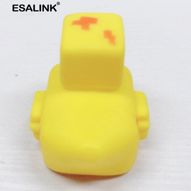 ESALINK15Pcs 5CM Baby Spielzeug Bad Quadratischen Muster Ente Baby Bad Spielzeug Gummi Ente Baby Badewanne Set Neugeborenen Badewanne