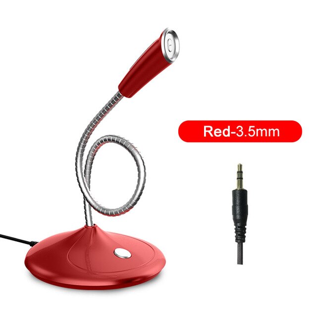 Microphone for Computer 360 ° Freely Adjust Microphone Gaming Chat Microphone USB Desktop PC Laptop Voice Studio: F