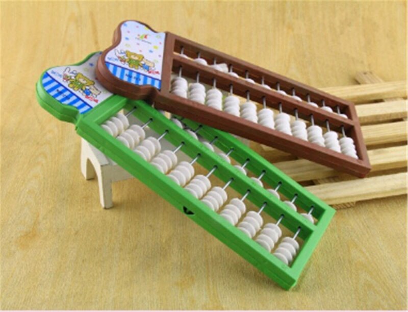 11 Rods Abacus Soroban Beads Kid's Math Learn Aid Caculating Toys Arithmetic Tool Chinese Traditional Abacus Educational Toys