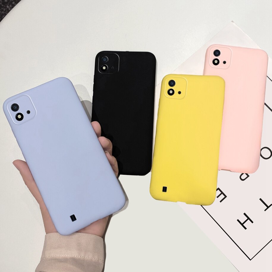 Cover morbida per OPPO Realme C20 custodia posteriore in TPU RealmeC20 custodie per telefoni in Silicone Ultra sottile per Realme C20 C 20 Funda antiurto 6.5"