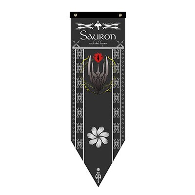 Erebor Arkenstone Lotr Flagge Rivendell Rohan Arthedain Ancalagon die Schwarz Saruman Wohnkultur Fahnen Banner Dekoration Valance S2: Sauron