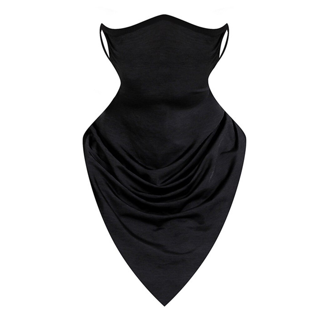 Schwarz Radfahren Halbe Gesicht Maske Eis Seide Motorrad Radfahrer Halsrohr Schal Snood Motorrad Fahrrad Headwear Radfahren Halbe Gesicht Maske