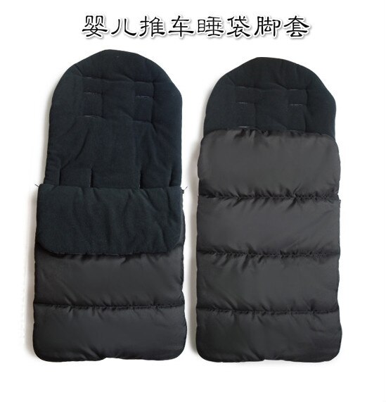 Baby Sleeping Bag Newborns Sleep Thermal Sack Cotton Kids Sleep Sack Stroller Sleeping Bag Cute Baby Thick Warm Sacks: Black / 24M