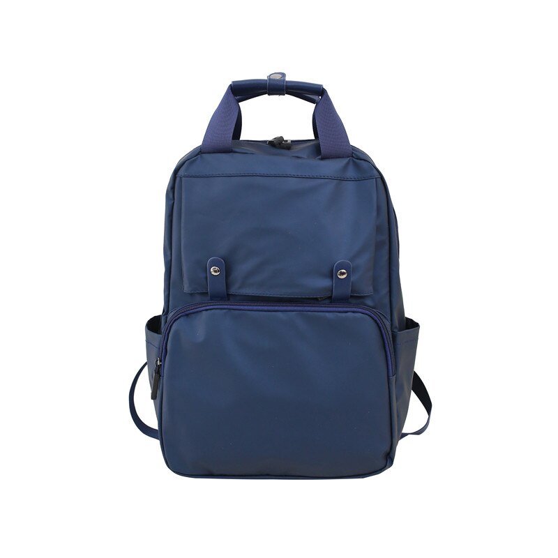 Rucksack männer Neue Fluss Junger Schüler Computer Tasche lässig Einfache Tragbare Oxford Tuch Rucksack: blau