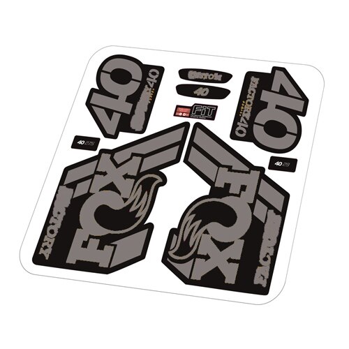 FOX40 stickers/decals of mountain bike/bicycle front fork for DH MTB racing: Dard grey