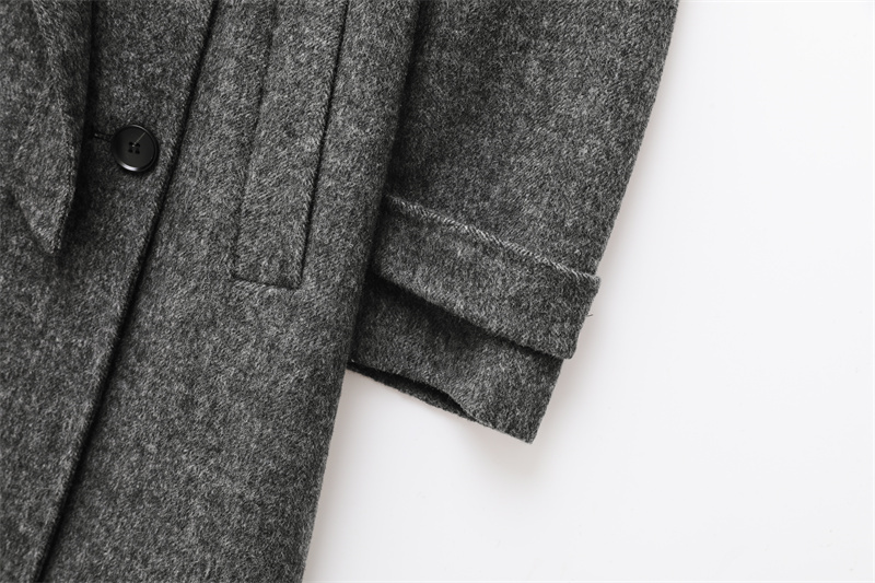 RARF 2025 dameswolmix revers met riem double-breasted wollen jas dames trenchcoat