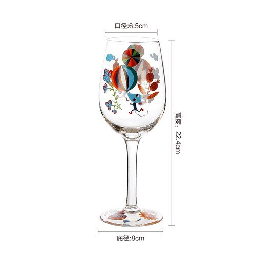 12 stjernetegn rødvinsglas cocktailglas champagne høj fod kop med æske fødselsdag bryllup indretning tegneserie dyr patte: J