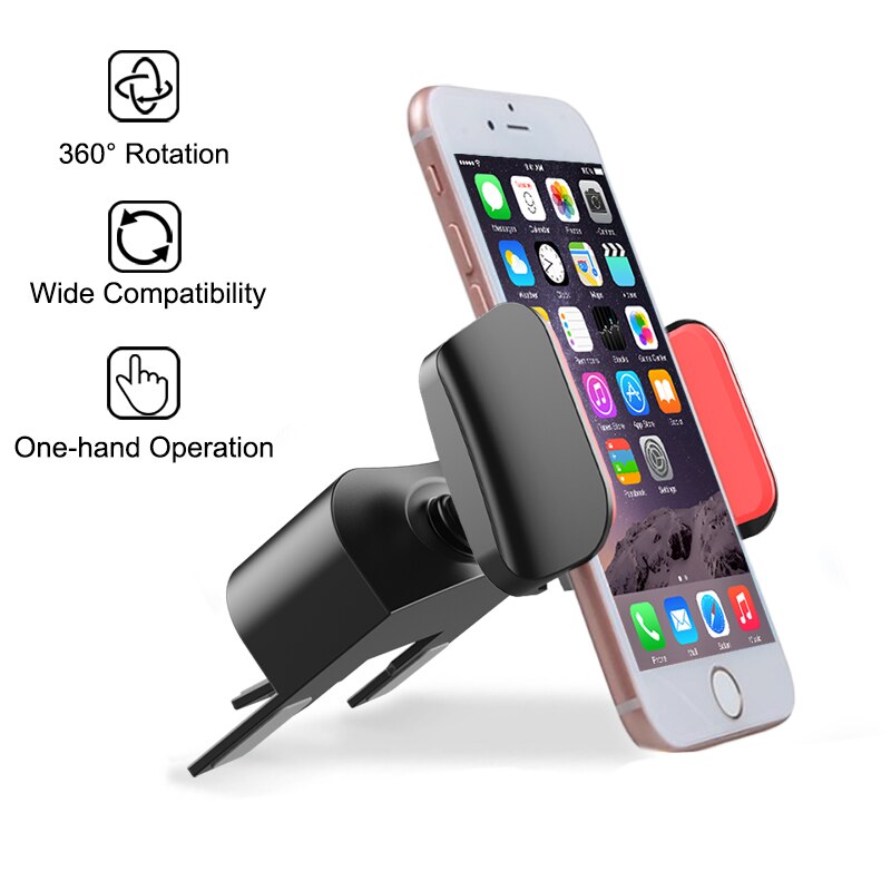 Auto Telefoon Stand Cd Slot Mount Telefoon Houder Voor Iphone Xs X 8 7 Huawei Universele Houder Stand Clip Mobiele mobiele Houder Stand Gps