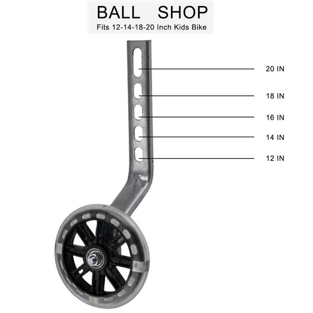 1 Pair 12-20" Children Bicycle Training Wheels Bicycle stabilisers Kids Bike Training Wheel Kids Bike Side Wheel Cycling parts