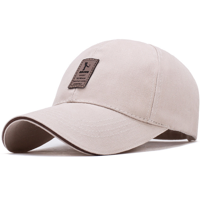 Klassisk mærket baseballcaps solid trucker cap unisex snapback caps bone baseball cap mænd hat: Beige
