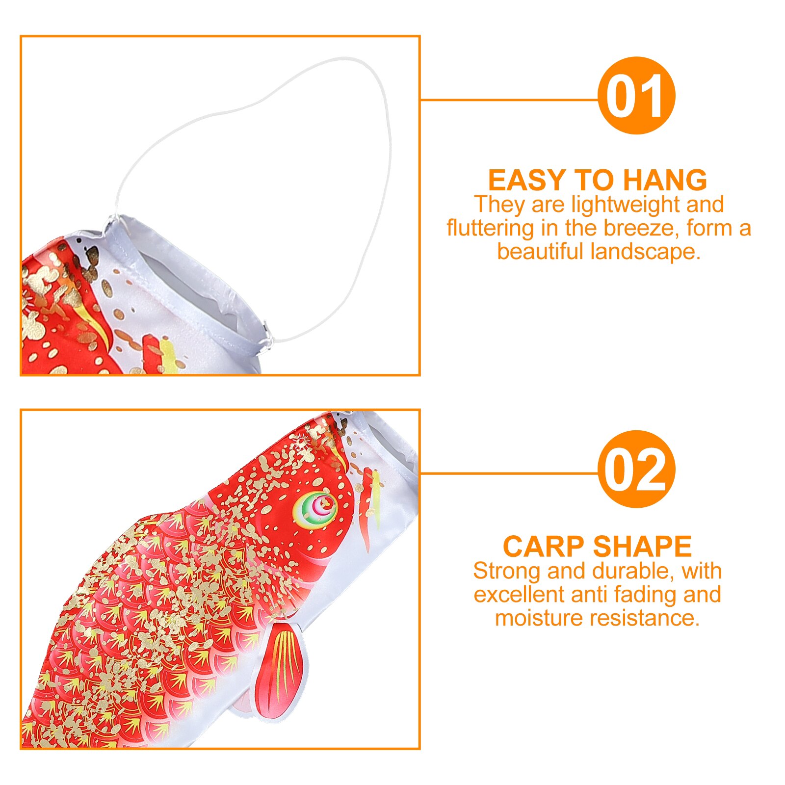 Japanese Carp Flag Decor Hanging Fish Flag Festival Layout Prop