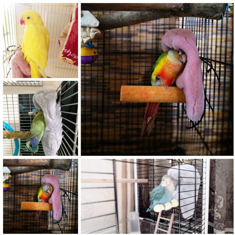 Winter Warm Vogel Sjaal Nest Hoek Papegaai Deken Huisdier Kleine Dier Opknoping Tent Kooi Decoratie Voor Parkiet Loros Accesorios