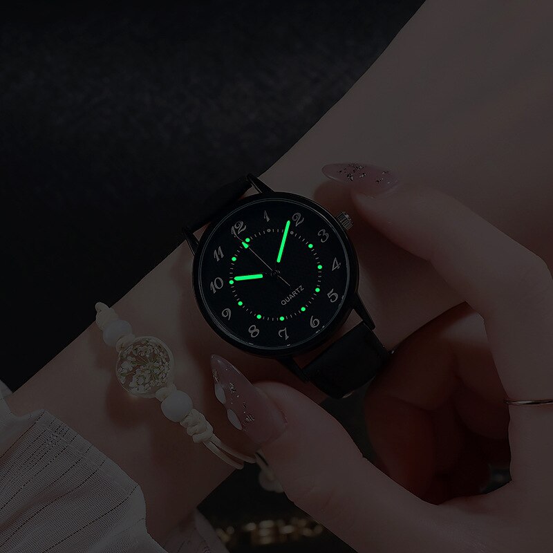 Nouvelle Montre À Quartz pour femme Décontracté Lumineux Etanche Montre