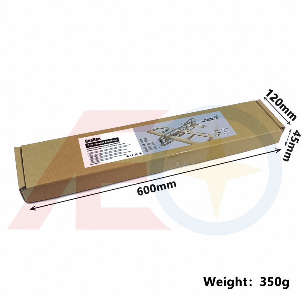 modèle d'avion en bois Balsa GEEBEE 600mm envergure Kit Balsa modèle en bois/avion en bois pour bâtiment d'entrée de gamme