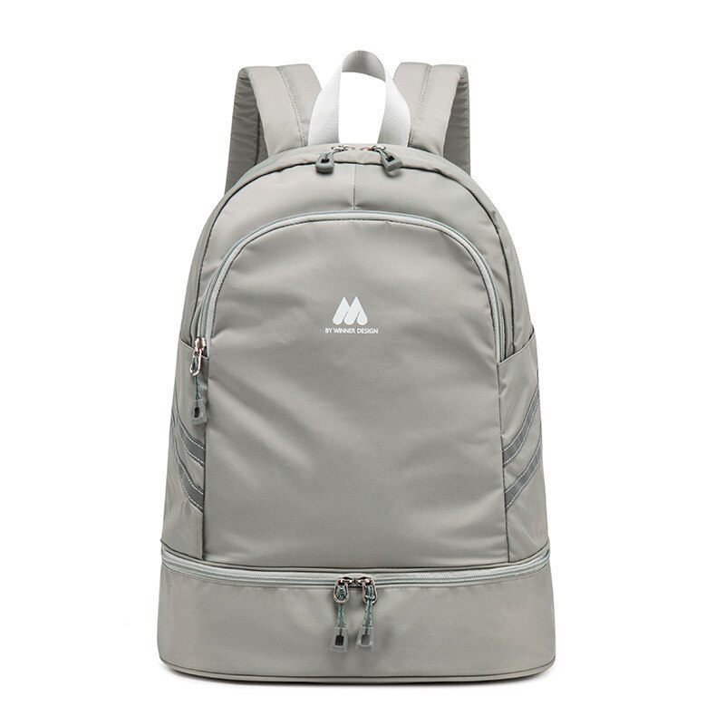Mochila portátil independente de alta capacidade, bolsa para armazenar e organizar roupas, para mulheres, organizador de viagem, acessórios esportivos de fitness s2149: Cinza