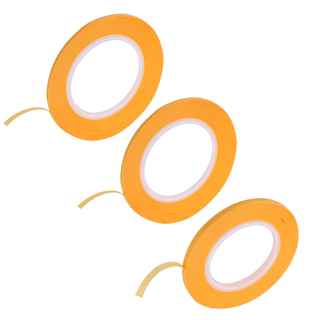 3 rollen Maler Klebeband Maskierung Lösungsmittel Widerstand Schnelle Einfügen Maske klopfen für Modellierung Airbrush Kunst-2/ 3/4mm