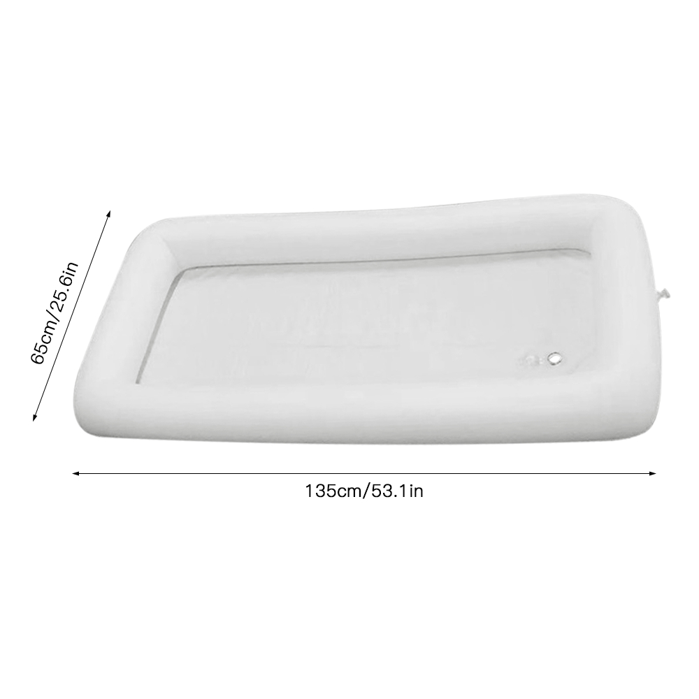 Inflatable Ice Serving Buffet Bar with Drain Plug Salad Drinks Cooler Food Fruit Containers Floating Tray BBQ Picnic Pool