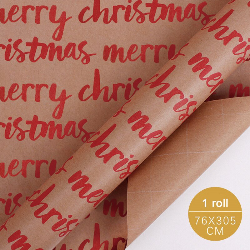 Christmas Wrapping Paper High-end Large Size Package Bouquet Wrapping Box Handmade Diy Material Kraft Paper: 5