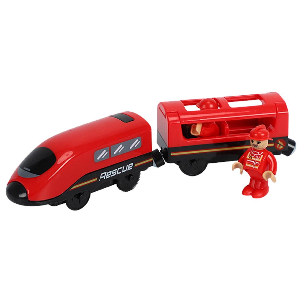 Nuovo trenino giocattolo alimentato a batteria treno motore bambini ferrovia in legno treno elettrico compatibile pista in legno tutti i tipi opzionale: 8