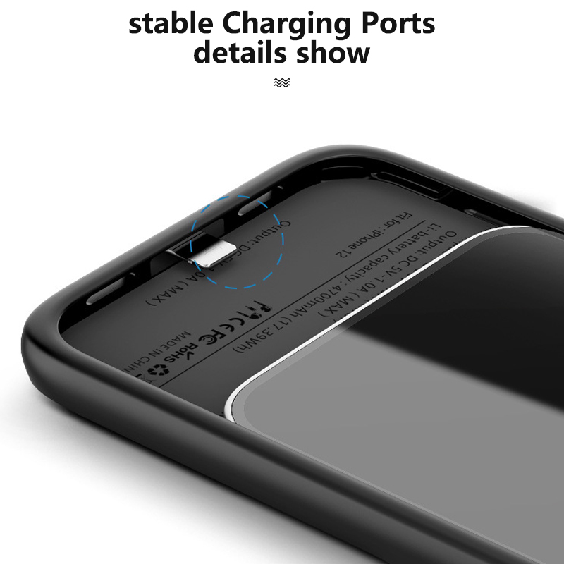 Batterij Oplader Voor Iphone 13 Pro Max 13 Mini Opladen Case Voor Iphone 12 Pro Max 12 Mini Draagbare power Bank Oplader
