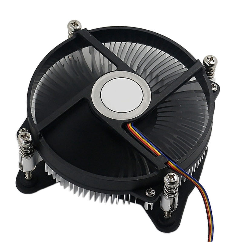 Cpu køler mini størrelse computer temperaturkontrol lydløst ultratyndt hydraulisk leje, til stationær computer: Default Title