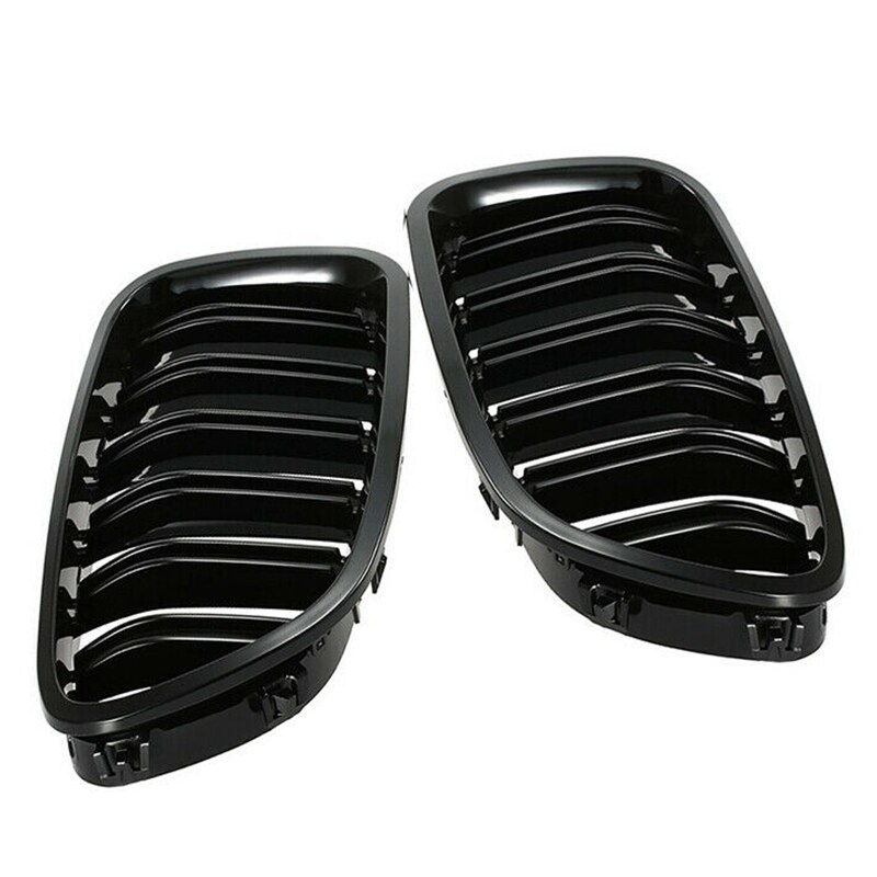 Grill Grille Gloss Black Nier Sport Voor Bmw F10 F18 F02 F11 M5 10-15 Dual Slat