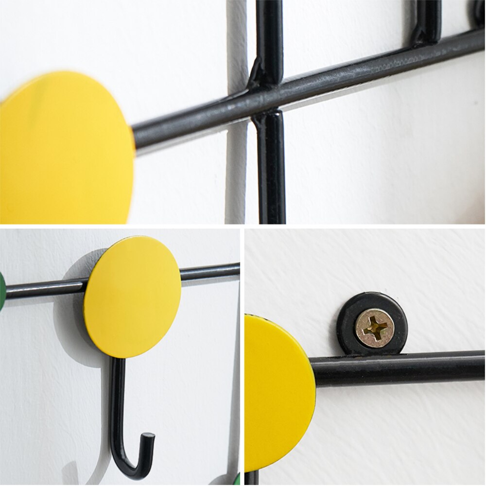 Porte cintre porche clé vêtements chapeau porte crochet mur est reçu coatrack décoration de la maison crochet vêtements crochet cinq crochet quatre crochet