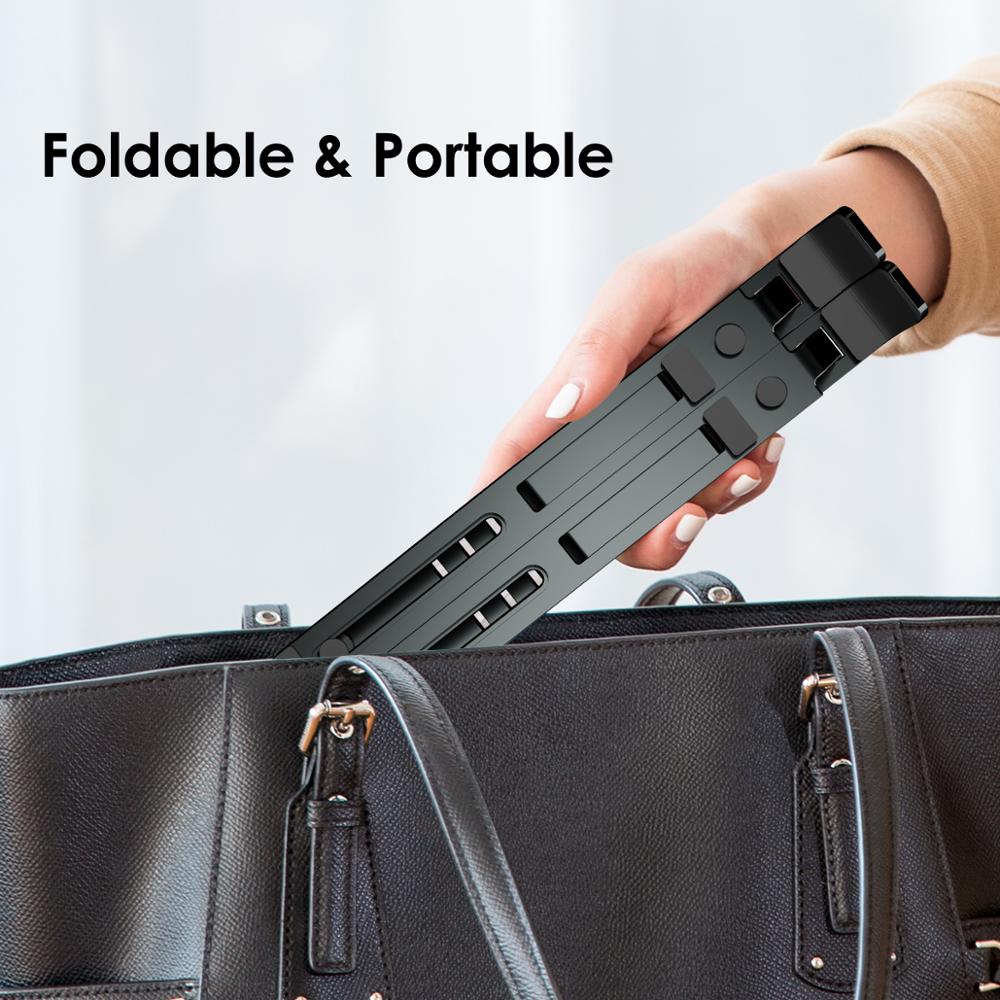 LINGCHEN, soporte para portátil para MacBook Pro Air Notebook, soporte plegable de aleación de aluminio para portátil, soporte para portátil, soporte para Notebook