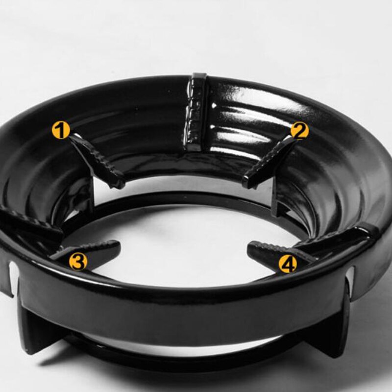 SANQ 4 Opening Gas Stove Energy Saving Cover Windproof Disk Fire Reflection Windproof Windshield Bracket Accessories