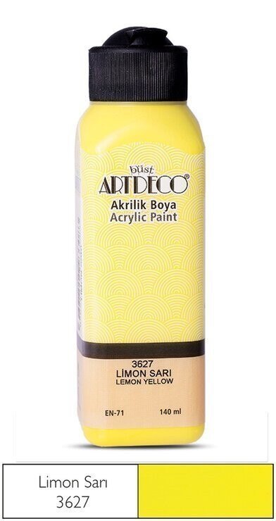 Artdeco Acrylic Paint 140ml Yellow Color art hobby school season