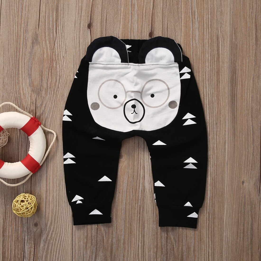 Schattige Baby Peuter Harem Dier Broek Jongen Meisje Cartoon Bodems Broek Broek 0-24 M: Black / 12m