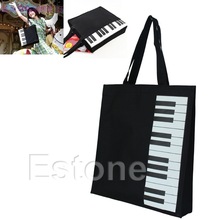 Black Piano Music Handtas Tote Bag Handtas