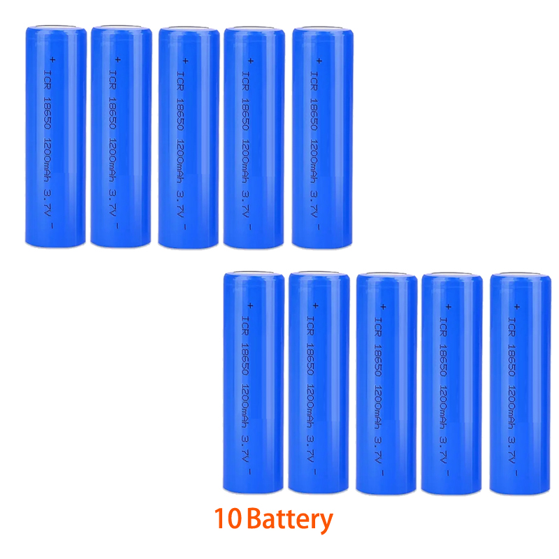 18650 3.7V 1200Mah Li-Ion Oplaadbare Batterij Voor Lantaarns, Zaklampen, Deurbellen, Ventilatoren, Scheerapparaten, Straatverlichting Op Zonne-Energie,: Sky Blue