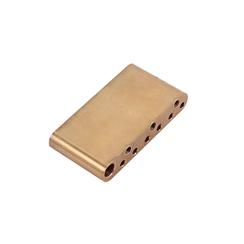 74mm messing tremolo blok guitar bridge dele til stratocaster elektrisk guitar blok sustain bridge