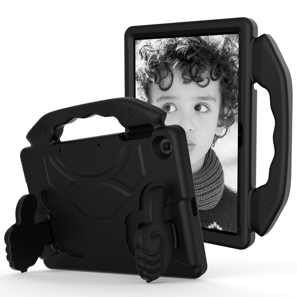 Til huawei matepad  t10 etui til børn giftfri eva tablet cover til hele kroppen til huawei  t10s ags 3-l09 ags 3-w09 etui: Sort