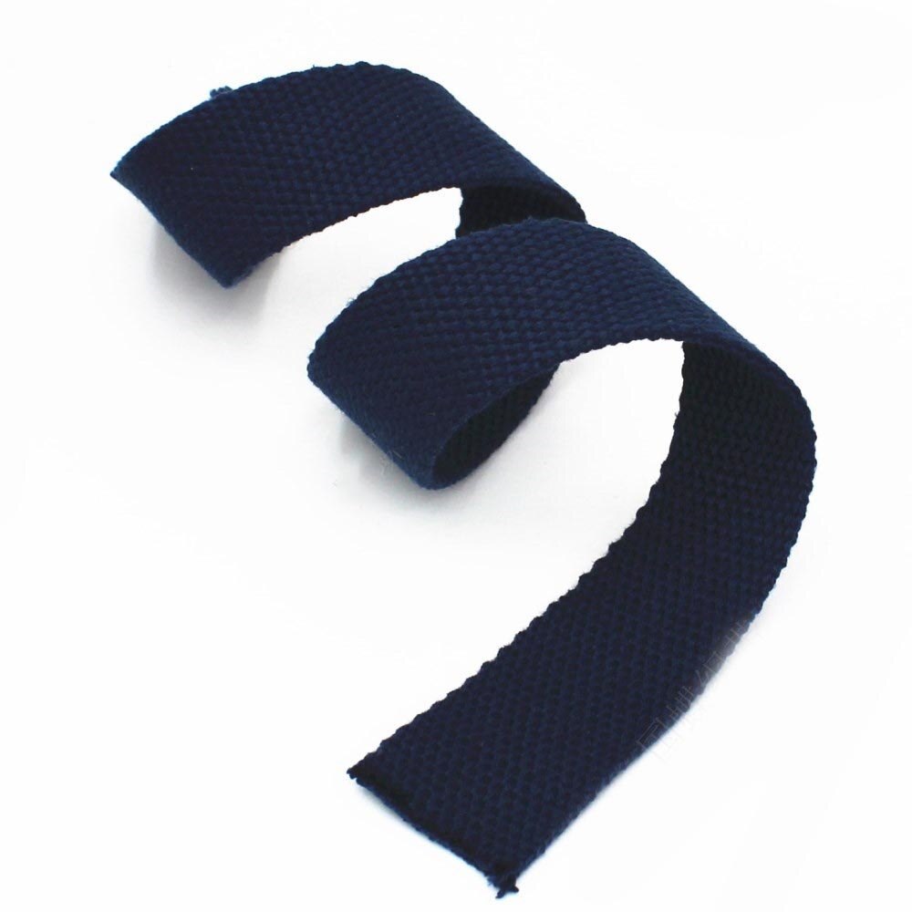 8 jardów 25mm 1.5mm gruba poliestrowa taśma bawełniana taśma plecak płócienny wstążki do ubrania DIY etykiety akcesoria do szycia dekoracji: NavyBlue