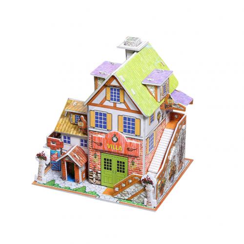 3D Papier Board Puzzel Bouw Monteren Vroeg Leren Speelgoed Kinderen Verf Educatief Speelgoed Voor Kinderen verjaardagscadeautjes: America Flower Shop